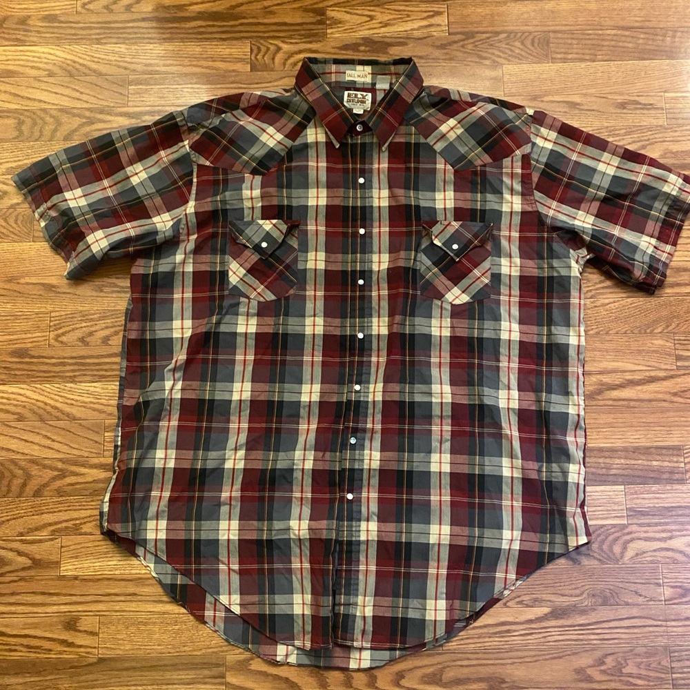Vintage ELY Cattleman Pearl Button Up